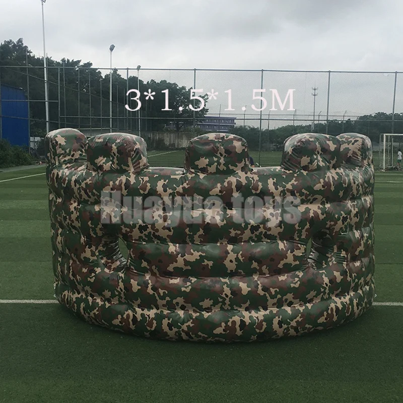 カモフラージュインフレータブルペイントボールバンカーチーム
