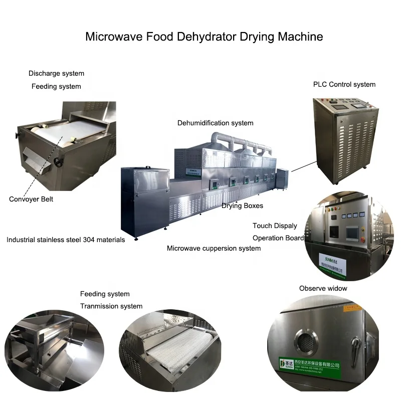 Tunnel type microwave sterilizer BEANS sterilization equipment