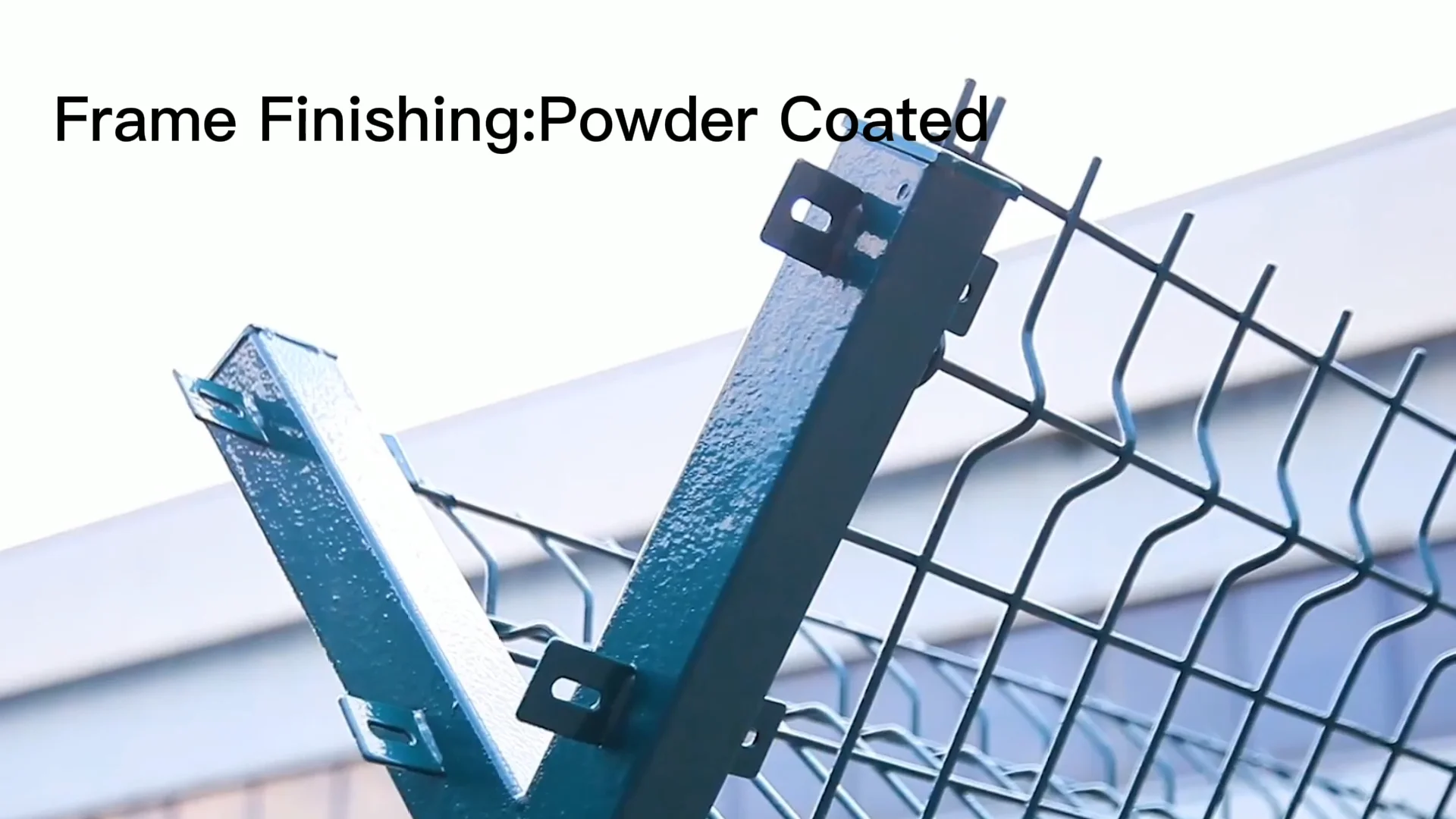 Professional Metal Fencing 3d Curved Bending Pvc Coated Fencing Panels