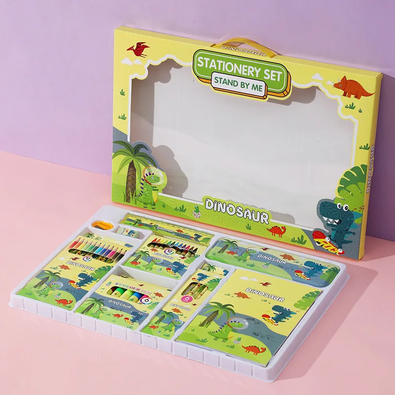 Wholesale cartoon cute animal kids students gifts school items stationery set