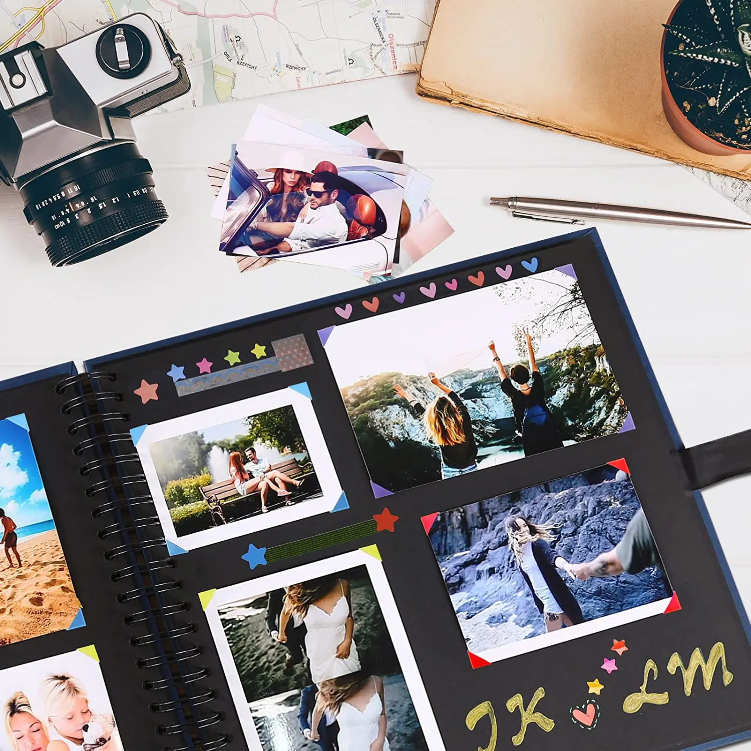 12x12 дюймов толстый картонный пользовательский фотоальбом альбом Скрапбукинг с обложкой карман для свадебной гостевой книги