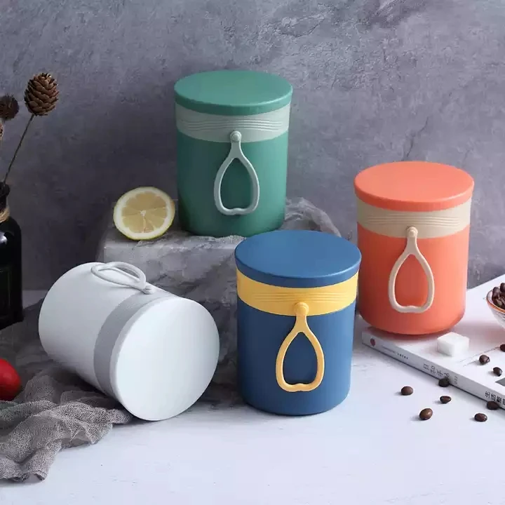 Portable to Work Food Jar Container Thermo Food Flask Kids Lunch Box Stainless Steel Soup Cup with Lid Spoon Airtight Thermos