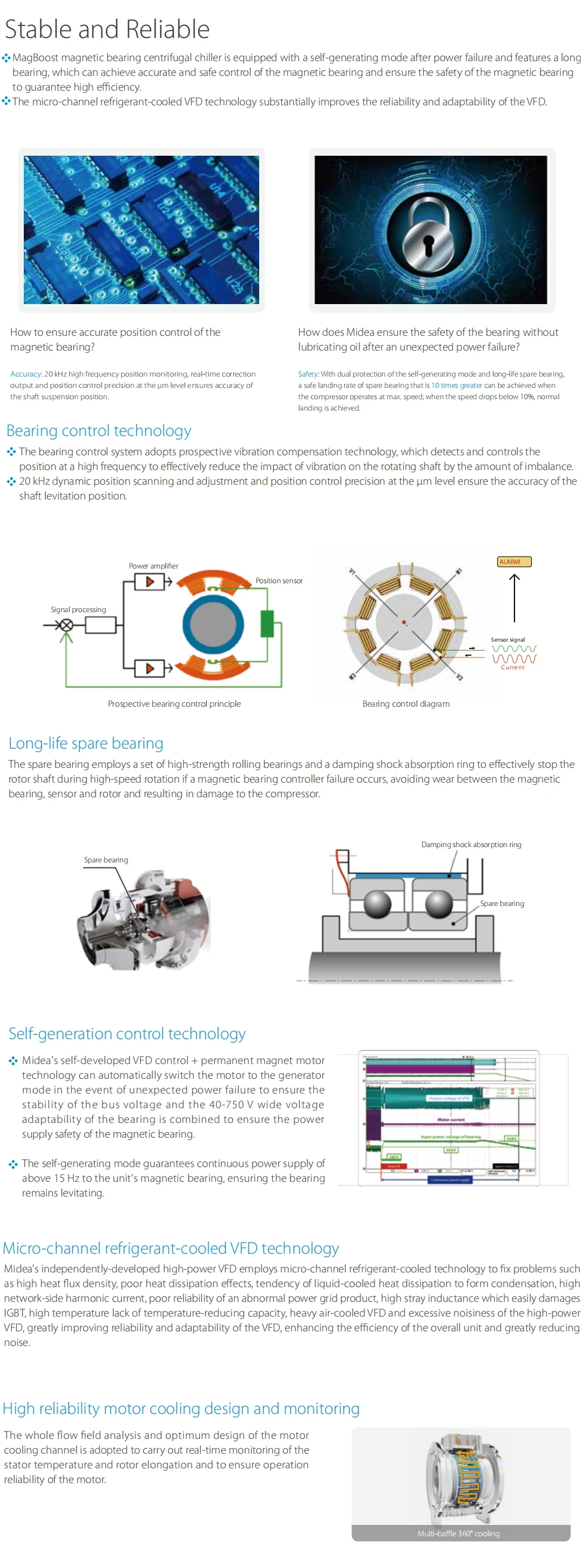Midea Bearing Centrifugal Chiller 1701800rt Water Cooled Centrifugal Chiller