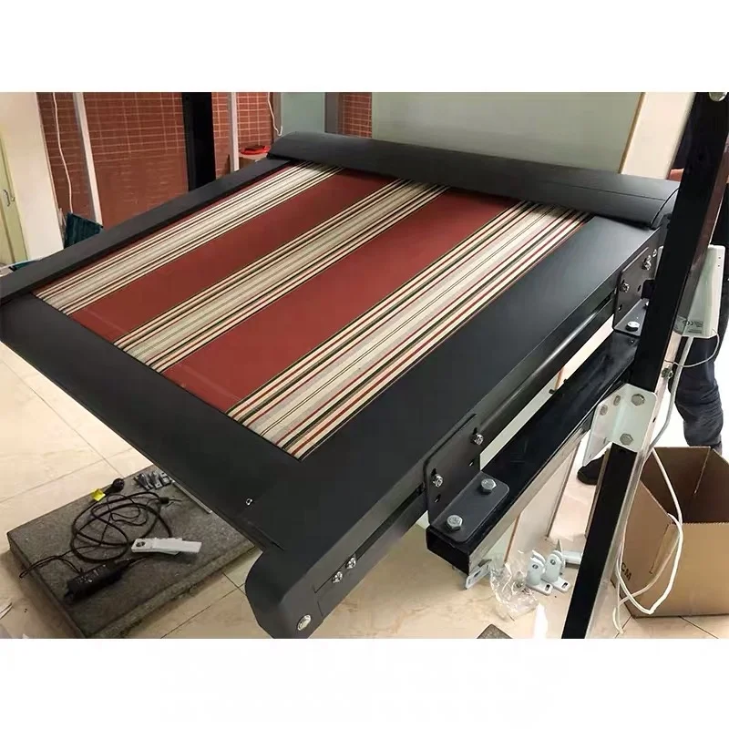 Prefab Metal Awning Custom Motorized Top Roof Awning Skylight Conservatory Motorized Awning