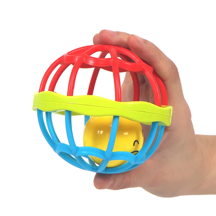 Baby Rattle Soft Toy Ball Teether Toy Baby Rubber Ball