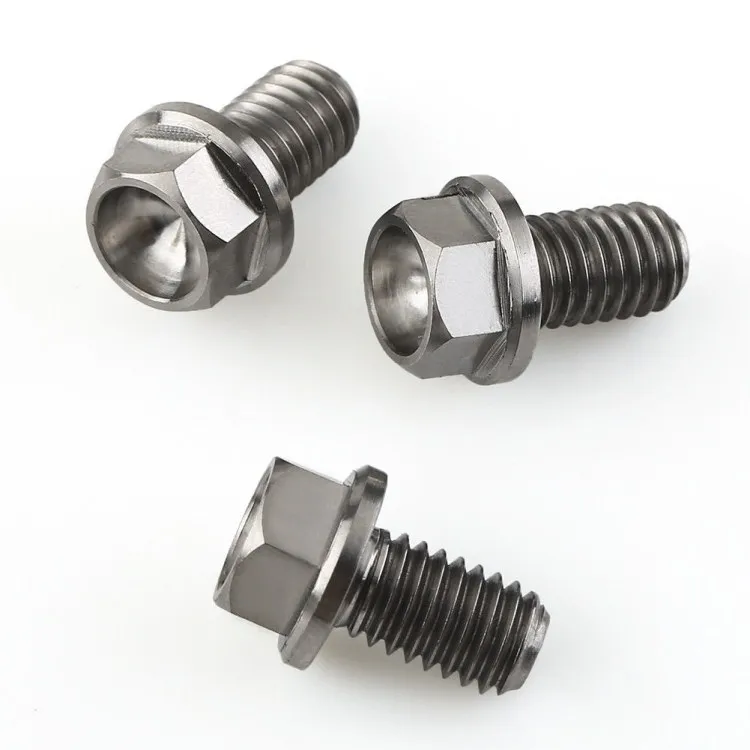 Lot De 5 Boulons à Tête Hexagonale à Embase Dentelée Grade 5 - Zinc, 3/8-16 X 1-3/4 Pouce