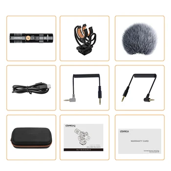 Comica VM10 PRO Microphone for Smartphones Cameras Computers and Ideal for Vloggers Videographers Interviews Recording Stream detail image