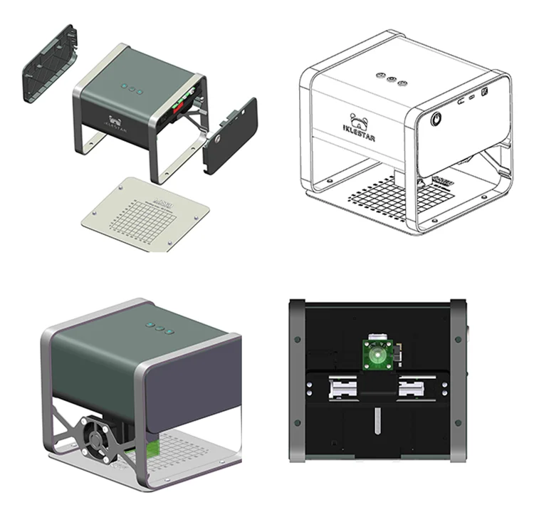 5500mWレーザー彫刻機 Mini Laser Engraver CNC アプリ制御付き