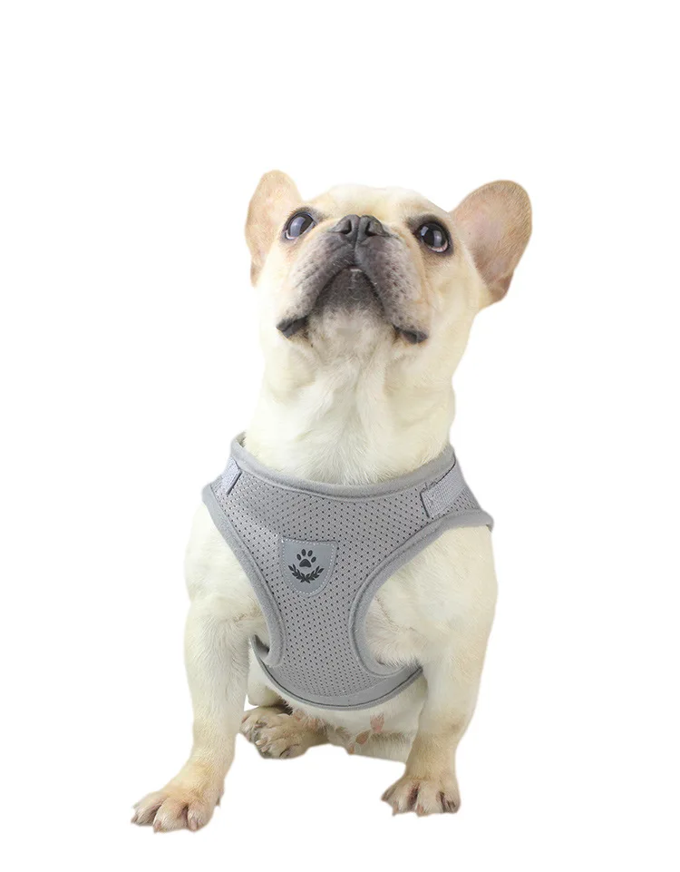 Wholesale Custom Soft Breathable Mesh  Reflective Strips Pet Harness