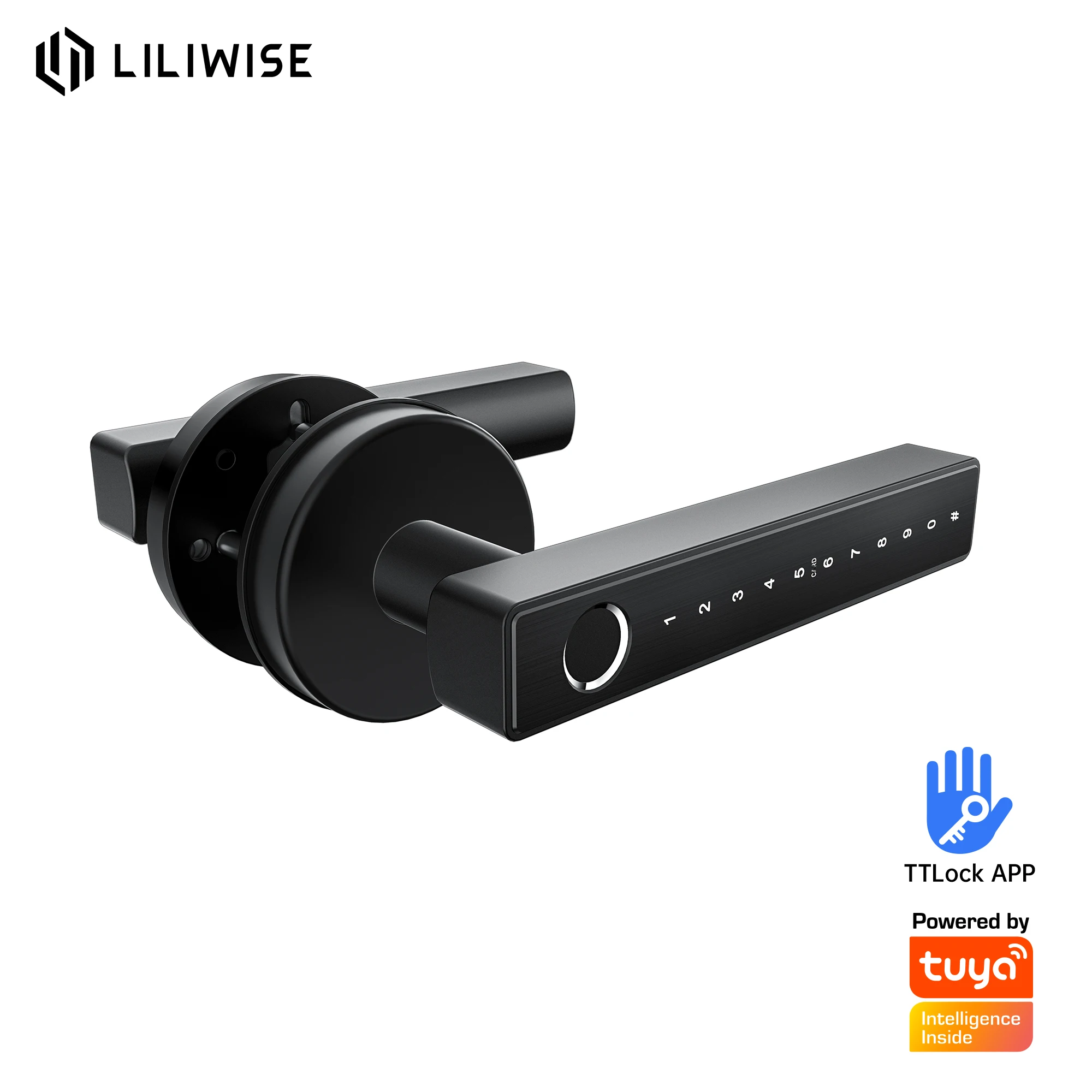 Smart Door Lock with 35~52mm Door Thickness for Wooden and Security Doors Biometric Fingerprint Keyless Entry 2