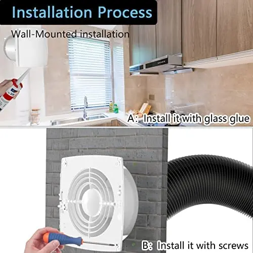 Silent 5 6 Inch Ceiling Mounted 150mm Bathroom Ventilation Extractor Fan Toilet Ventilation