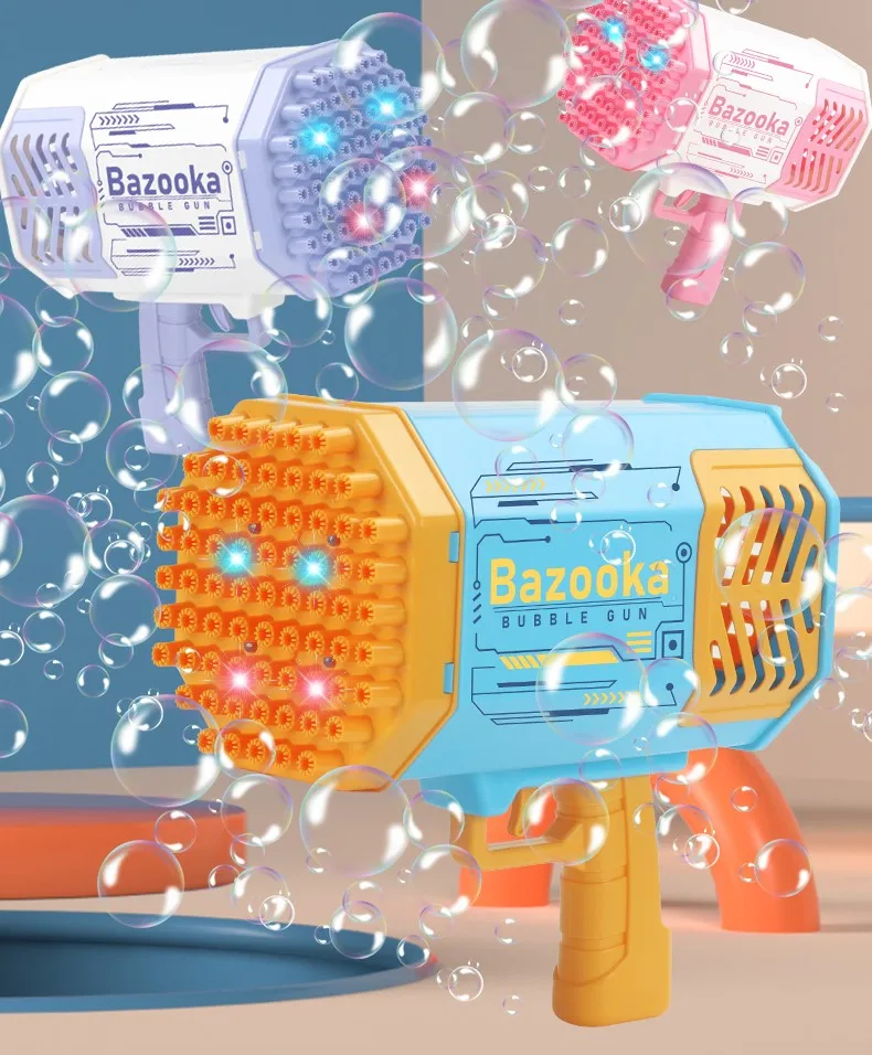 Tempo Toys Rocket Launcher Bubble Gun Kid Gun Bubble Electric Toy Gun