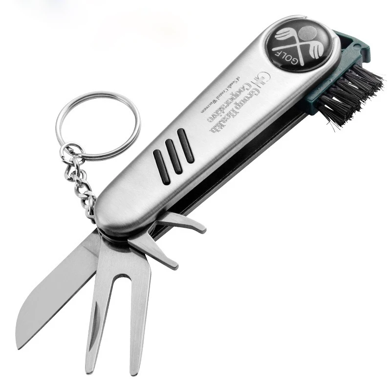 Free Sample 6 in 1 Multi Functional Golf Repair Divot Tool With Marker