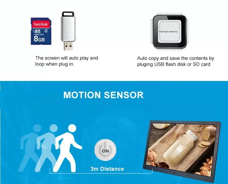 Factory Sell Hdvideo Mp3 Wifi Moving Lcd Pictures Digital Photo Frame