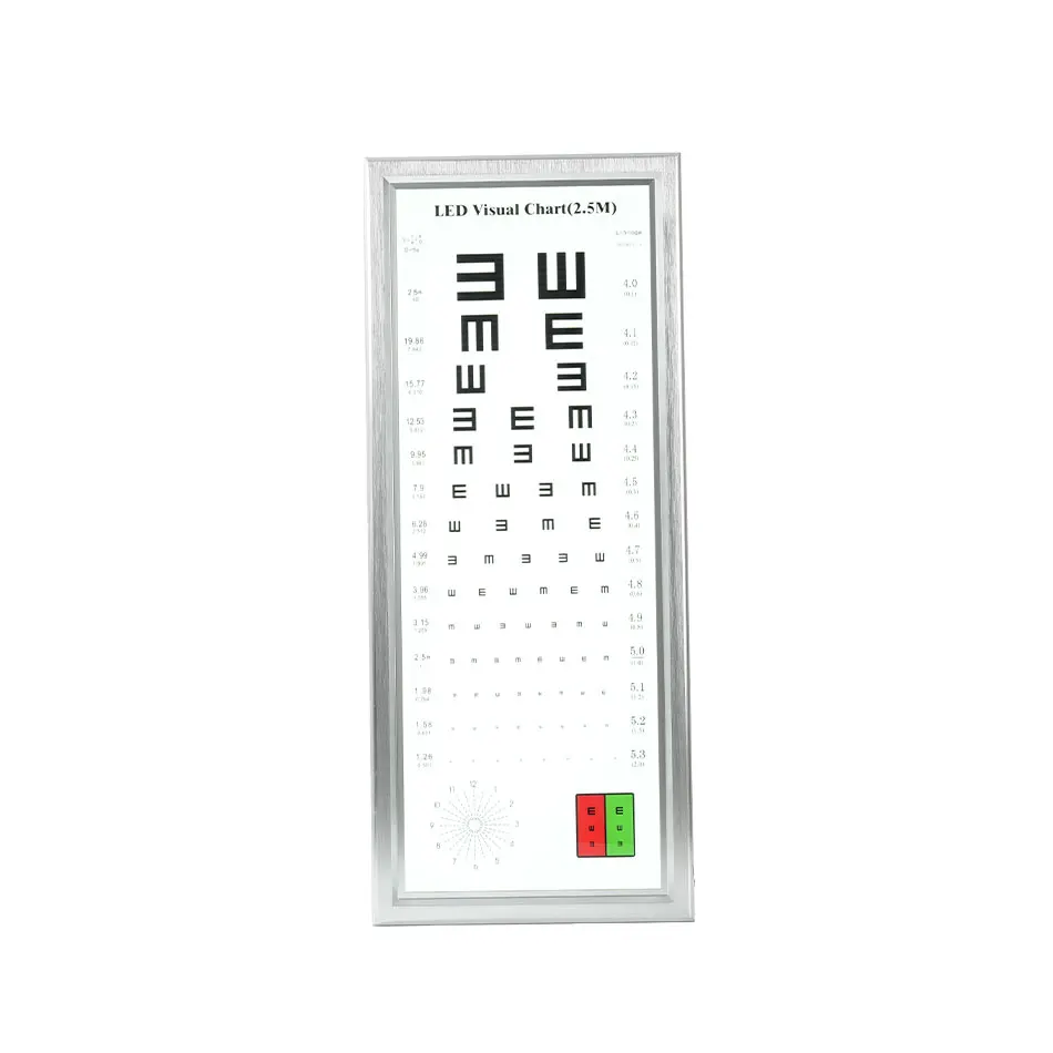 Ophthalmic Vision Test Snellen's Chart English Snellen Led Digital Eye Chart