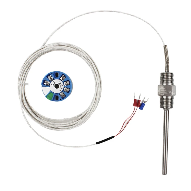 Gas Temperature Sensor Thermocouple Detector Probe PT100 Liquid Temperature Transducer Transmitter