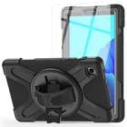 For Samsung Galaxy Case For Samsung Galaxy Tab A7 Lite 8.7 SM-T220 T225 Tablet Case Full-Body Hybrid 360 Rotating Kickstand Strap CoverS