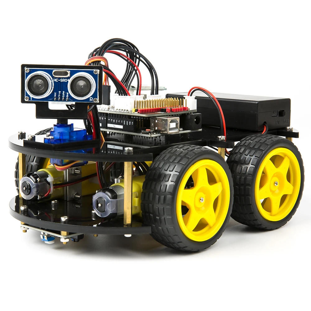 Smartbot Car Kit with Four-wheel Drives Intelligent and Educational Toy ...