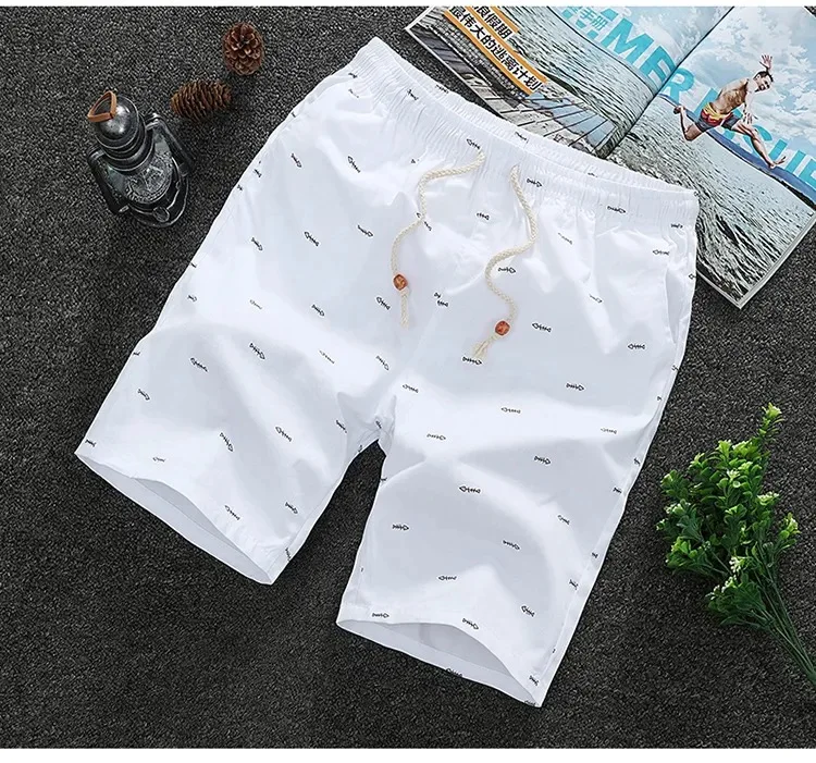Großhandel für Herren, locker geschnittene Shorts, lässig, locker gestrickt, gerade Freizeithosen, Baumwolle, kurze Hosen, Hosen, Shorts, Pants610_voghion.com
