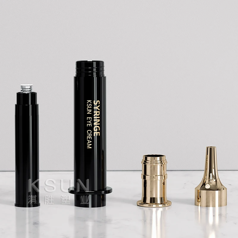 10ml Cosmetic Syringe Shaped PS Material Serum Syringe Bottle for Eye Cream Injection Tube Bottle Cosmetic Syringe Bottle