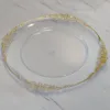 Clear +gold edge
