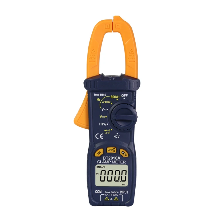 DT2016A LCD Max Display 3999 Digital Clamp Meter Multimeter Tester