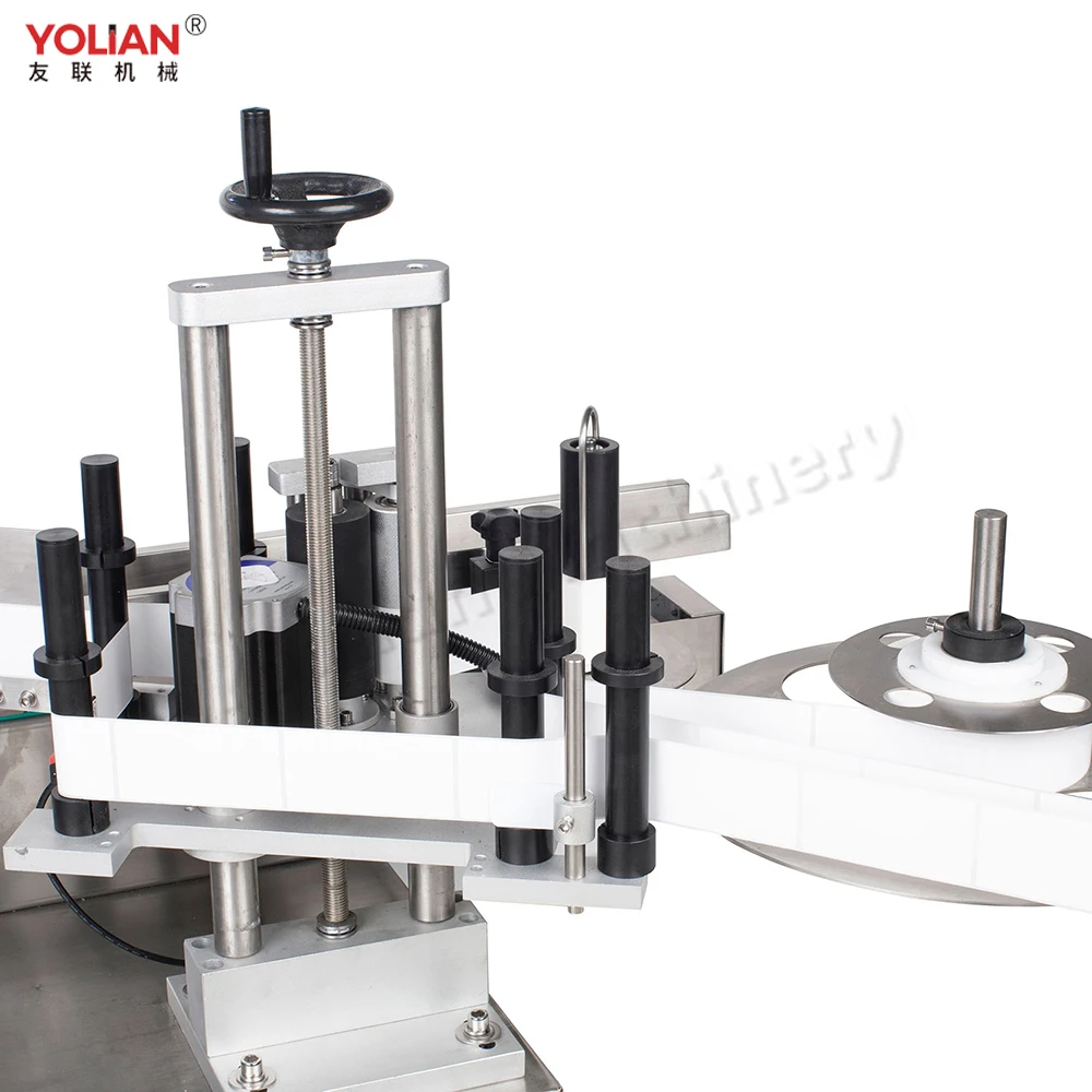 MT-130 настольная автоматическая машина для маркировки стикеров круглых бутылок и банок баночки