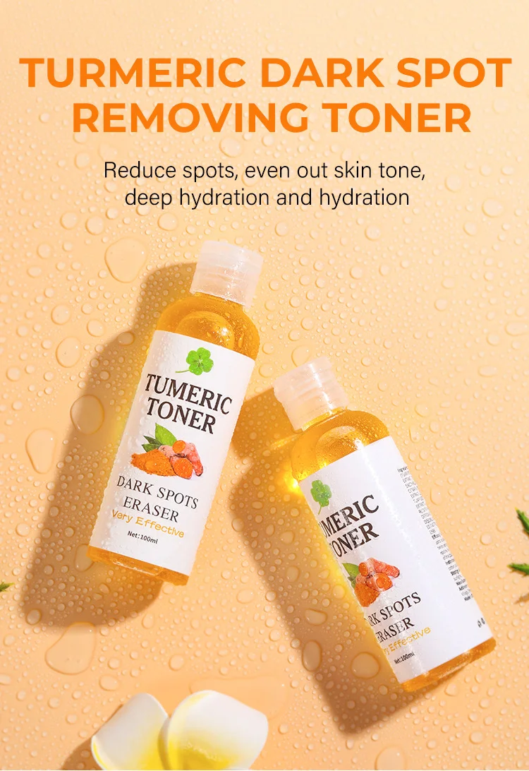 Private Label Dark Spots Eraser Turmeric Toner Brightening Fades