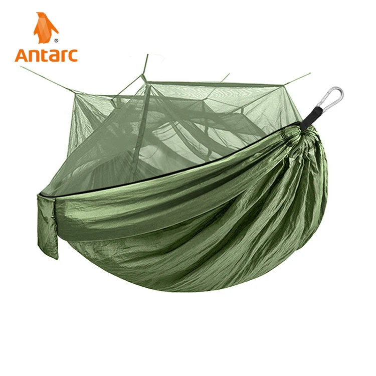 Portable Outdoor Double Mosquito Net Hammock Nylon Camping Hanging Bed Swing