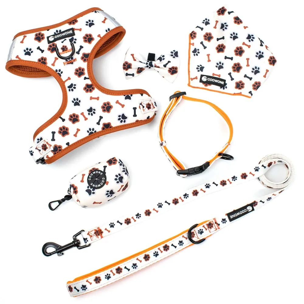 Designer Dog Harness And Leash Set Neoprene Harness Dog Collar Custom