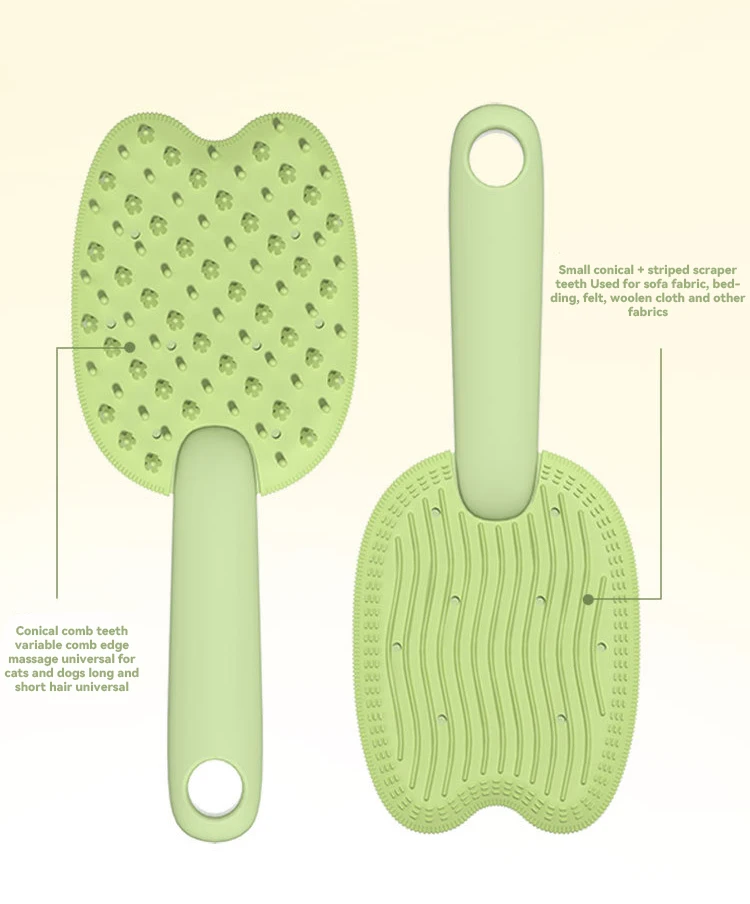 Cat Comb Double-sided Massage Floating Hair Comb to Remove Floating Hair and Clean Skin Double-sided Pet Bath Massage Comb manufacture