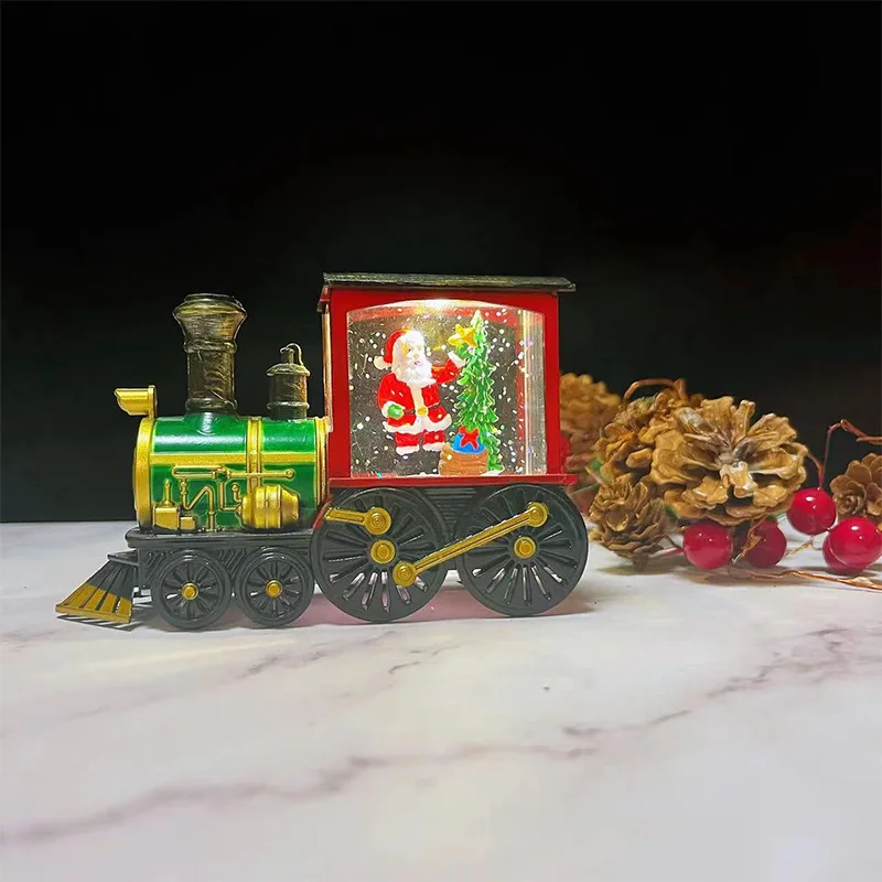 Wholesale New Products Train Shine Inside Creative Christmas Ornaments