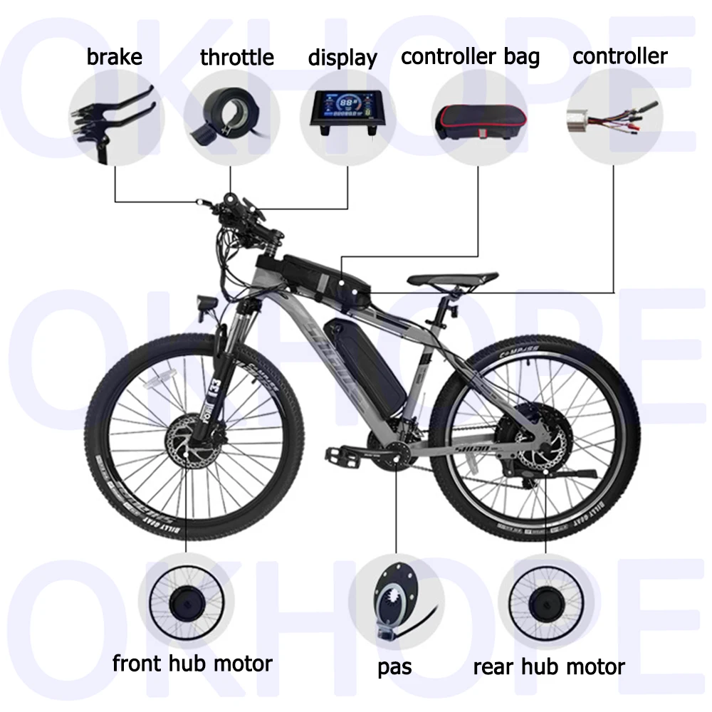 Conversion Pedal Assist Ebike Electric Conversion Swytch Bike Kit