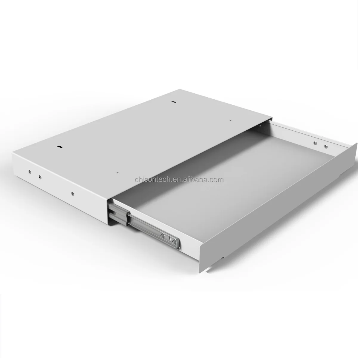 Under Desk Mounted Sliding Pullout Drawer Without Shell For Office