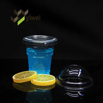 Custom Logo 60oz Disposable PET Cup With Lids, Boba Tea Coffee Juice PET Clear Plastic Cold Beverage Cup Party/
