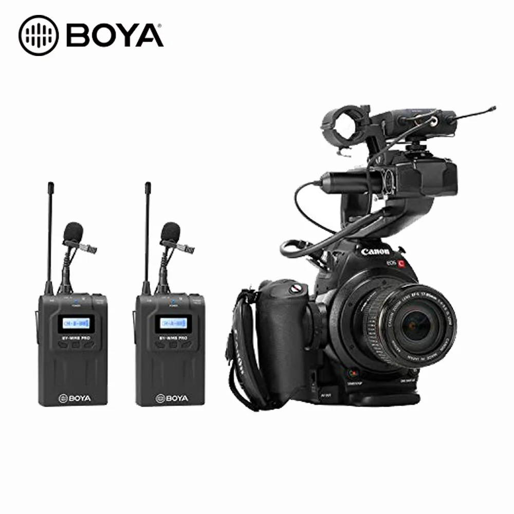 BOYA BY-WM8 Pro-K2 UHF Dual-Channel Wireless Microphone