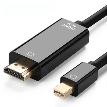 1.8M 4K*2K Gold Plated Mini Displayport To HDMI Cable Mini DP To HDMI Cable Compatible with MacBook Air/Pro Surface Pro/Dock
