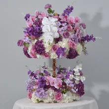 Hot sale flowers balls purple flower ball flower ring wedding centerpieces decorative weddings party decor