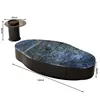 set-mango cadre noir avec ciel étoilé-1206033cm-60cm-verre gris