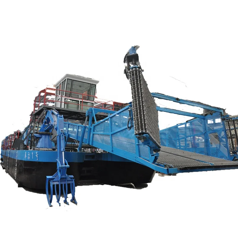 river lake pond used aquatic water weed hyacinth harvester/water
