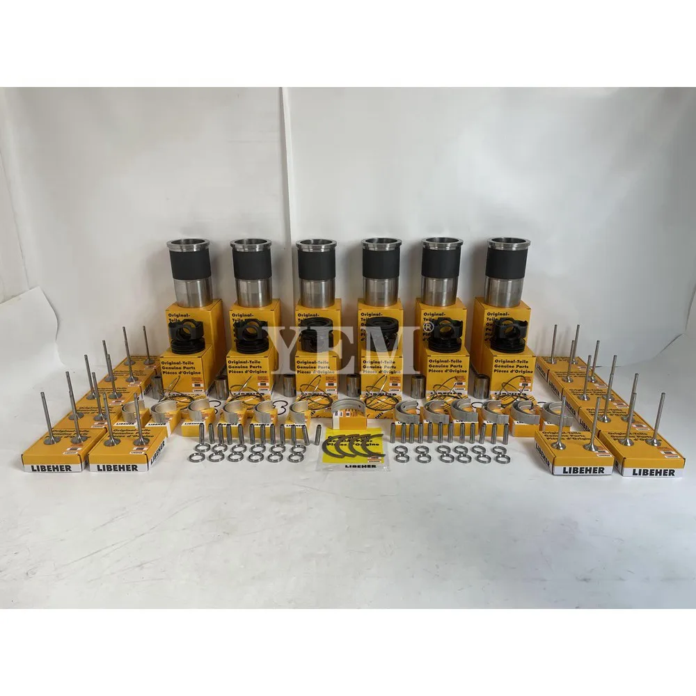 D936 Engine Overhaul Kit With Cylinder Liner Piston Rings Set Engine Bearings Valves for Liebherr