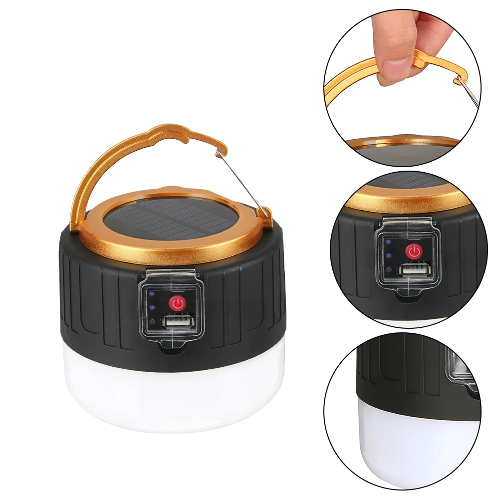 Solar Power Generator Remote Control Solar LED Light Outdoor for Camping Light