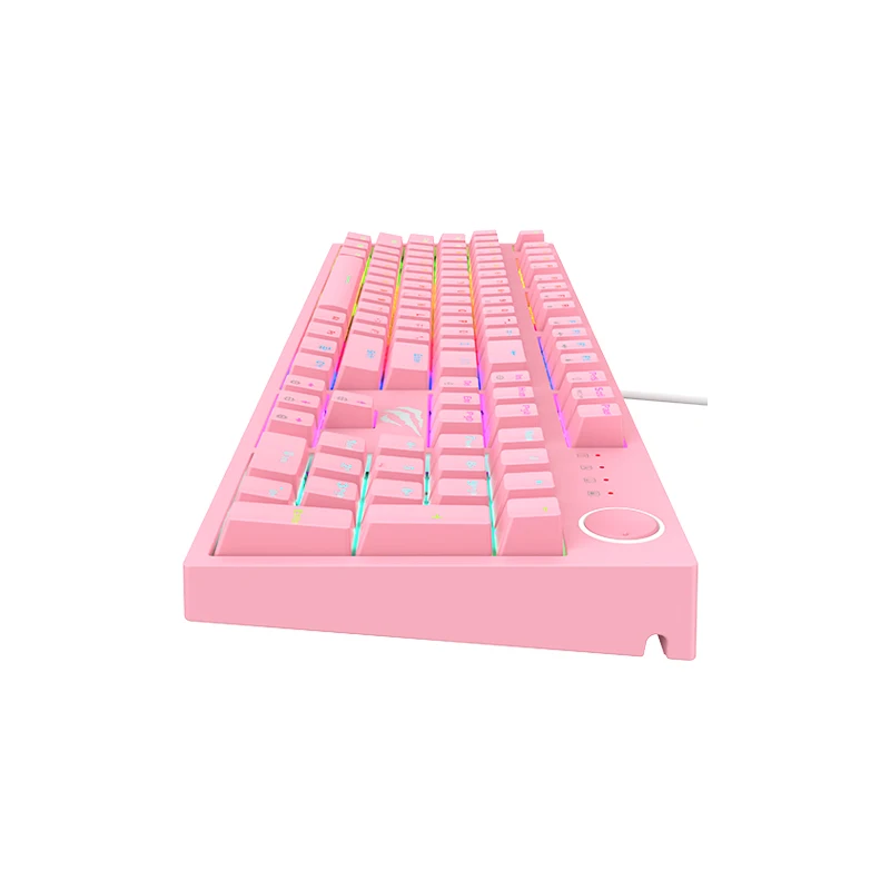 KB871L Usb 104 Keys Gaming Keyboard Wired Colorful Rgb Pink Gaming Keyboard Teclados Game for Gamer Desktop Computer