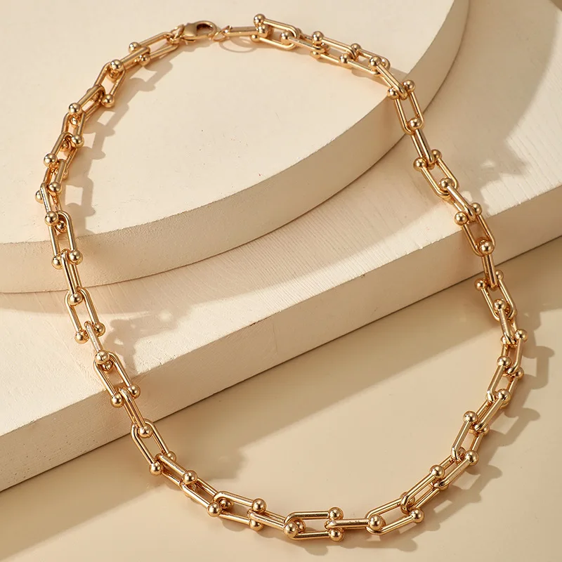 Chunky Gold Metal Link Chain Hip Hop U 