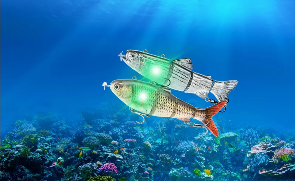 Hard Plastic Swim Baits Multi Jointed Rechargeable Lure Self-propelling Auto-swimming Robot Fish Lure
