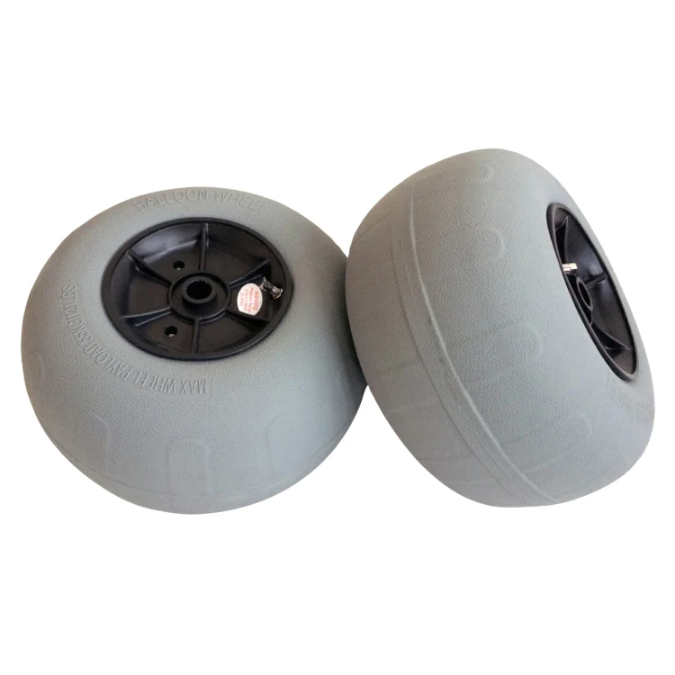 Lot De 2 Roues De Rechange Pour Chariot De Kayak – Pneus Ballon PVC 23 Cm, Large Bandage, Adaptables à Plusieurs Essieux