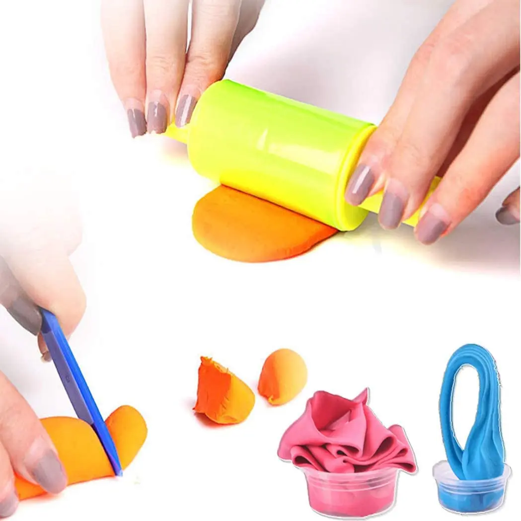 24 цвета 100 г/пакет Magic сохнущая на воздухе глина, ультра легкая глина для моделирования креативное искусство поделки своими руками глины миксер для теста