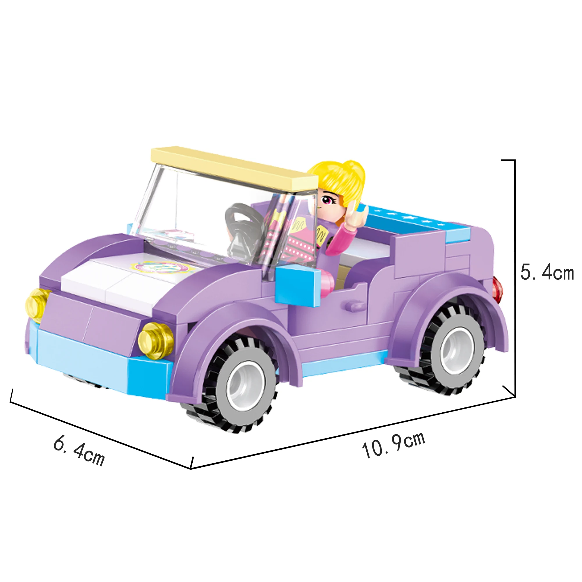 COGO Girls Build Blocks Set Sweet Home Villa 3D DIY Bricks Set Educational Building Block Kids Toys