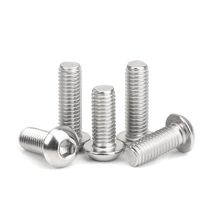M2.5 x 12mm A2 Stainless Steel, Socket Button / Dome Head, Allen Screws Bolts ISO 7380 | Bolt World