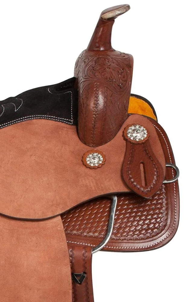 Ensemble Selle Cheval Synthétique – Western Pleasure Trail, Pour Draft Horse, Neuve
